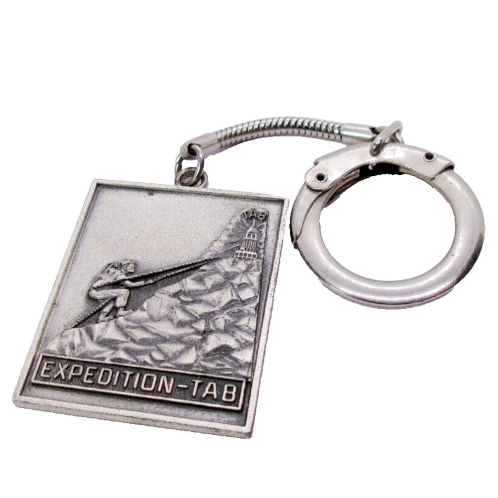 Vintage Sterling Silver Keychain Travelers Insurance Climber Award Balfour